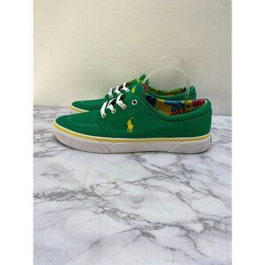 Ralph Lauren Men's Faxon  Green Lace Sneaker sz 10